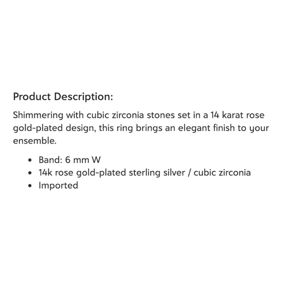 Suzy Levian Pink CZ & 14k Rose Gold-Plated Ring - Picture 6 of 12